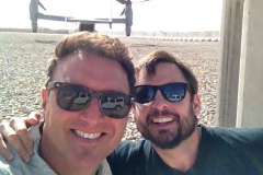 Tim-and-his-artist-pal-Eric-Baker-on-Afghanistan
